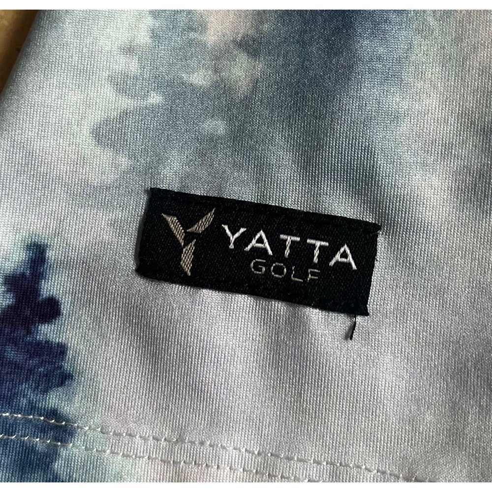 YATTA GOLF Men's Large Trees Forest Print Short Sleeve Polo Shirt Breathable AOP - Picture 7 of 8
